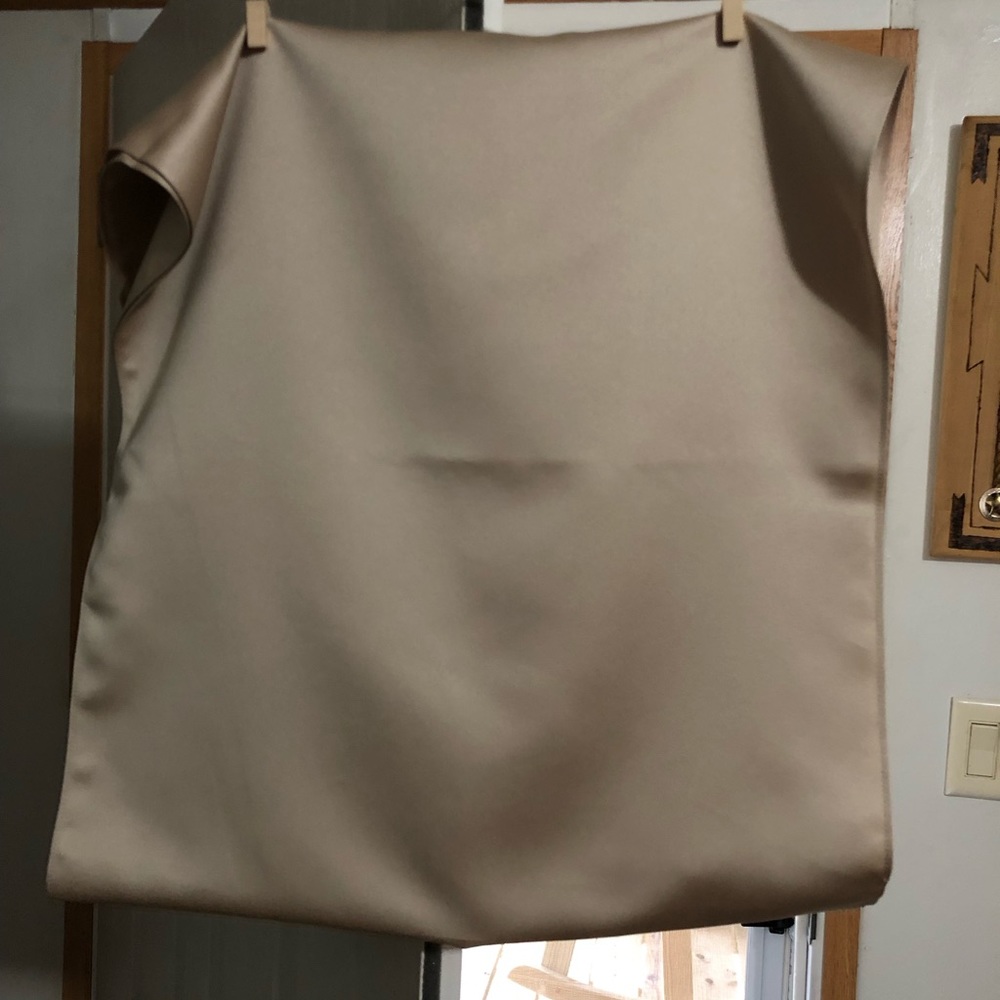 David’s Bridal wrap champagne color